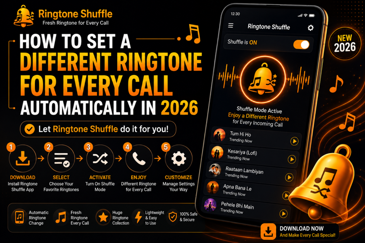 Different Ringtone for Every Call Automatically with Ringtone Shuffle App in 2026