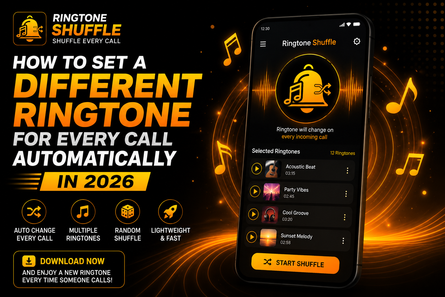 Different Ringtone for Every Call Automatically with Ringtone Shuffle App in 2026