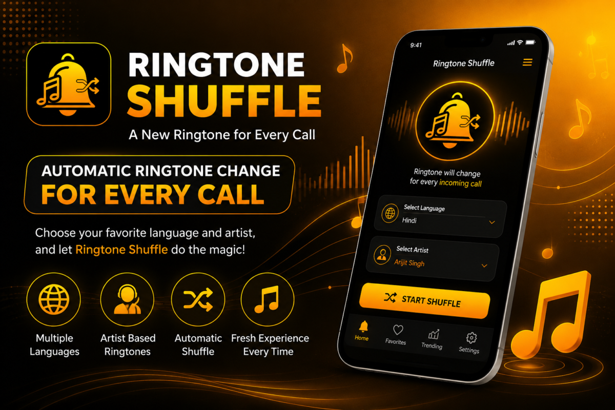 Automatic Ringtone Changer App that changes ringtone for every incoming call with multiple language and artist support